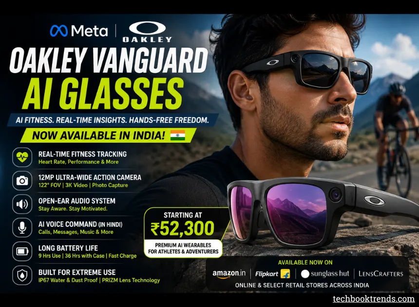 Meta Introduces Oakley Vanguard AI Athletic Glasses to the Indian Market: Cost, Availability & Fitness Features