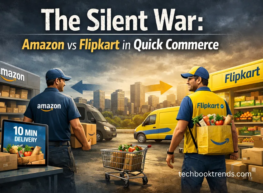 The Silent War: How Amazon and Flipkart Are Pressuring Quick Commerce Startups.
