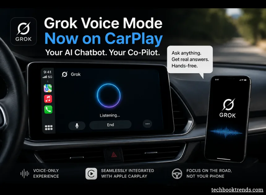Grok Voice Mode Finally Arrives on CarPlay — For People Who Want an AI Chatbot in Their Car 