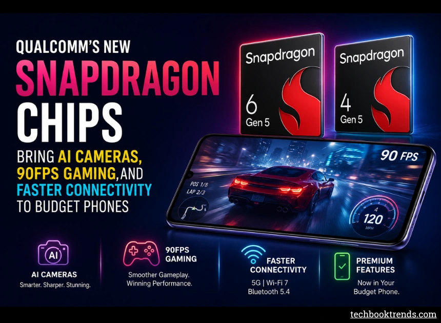 Qualcomm’s New Snapdragon Chips Bring AI Cameras, 90FPS Gaming, and Faster Connectivity to Budget Phones