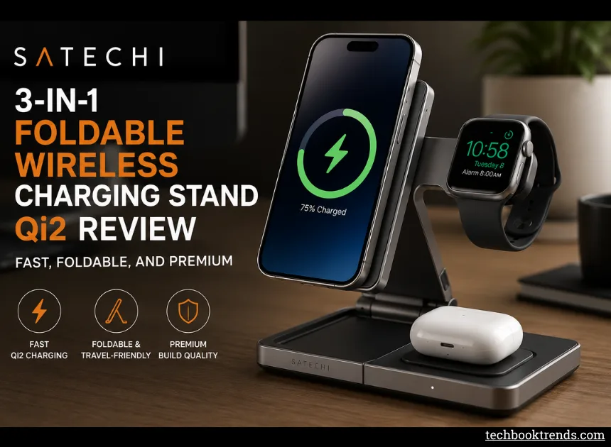 Satechi 3-in-1 Foldable Wireless Charging Stand Qi2 Review: Fast, Foldable, and Premium