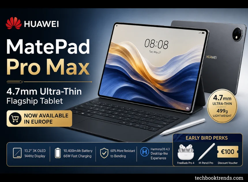 Tech Alert: Huawei’s Super Thin Flagship Tablet Is Now on Sale in Europe