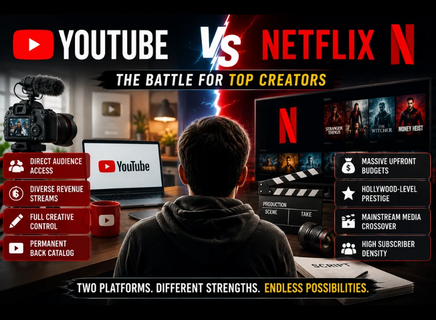 YouTube’s Strategy to Keep Top Creators From Being Lured Away by Netflix